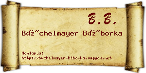 Büchelmayer Bíborka névjegykártya